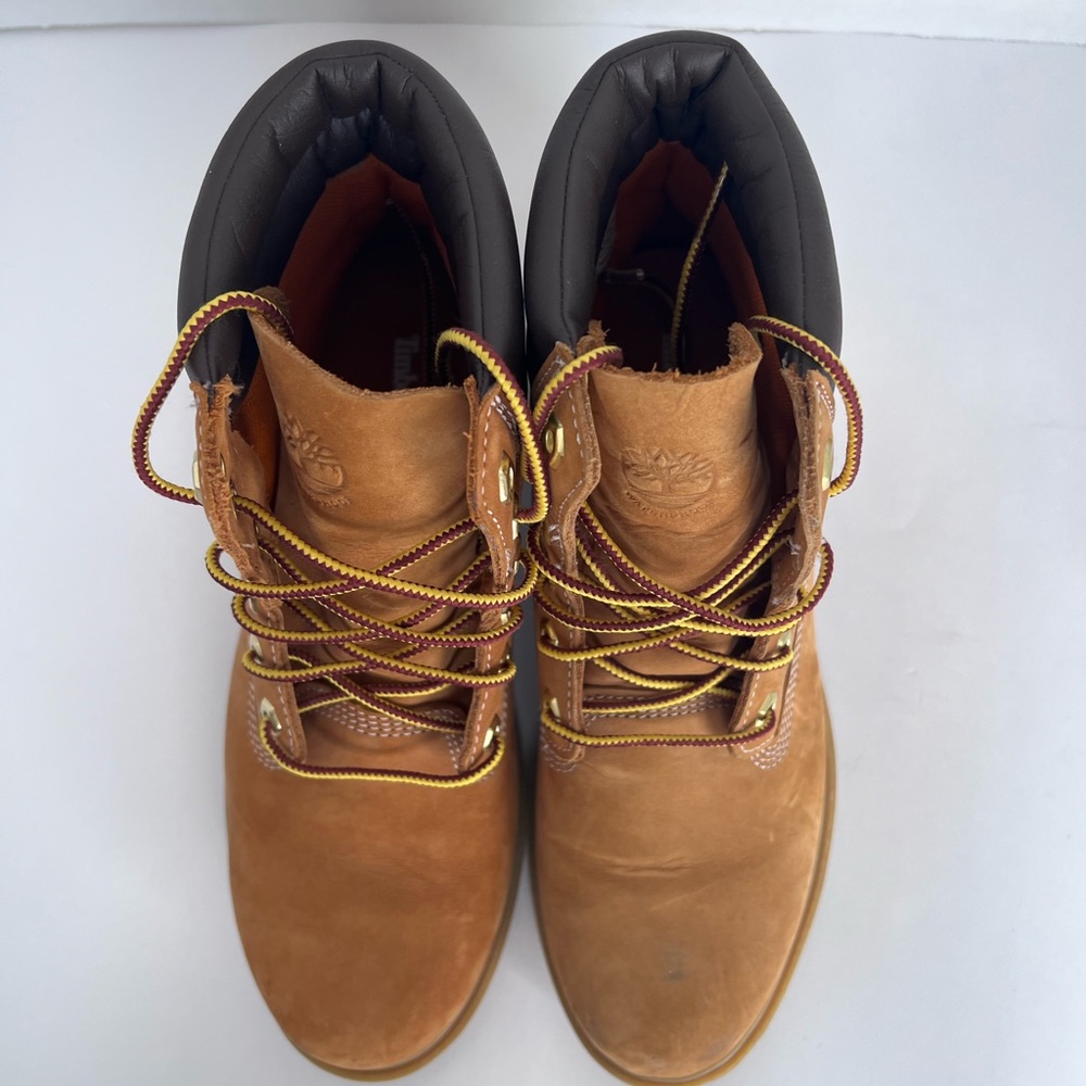 Timberland Premium Linden Woods Waterproof Wheat Nubuck Tan A161G Woman’s 8.5 - Picture 4 of 8